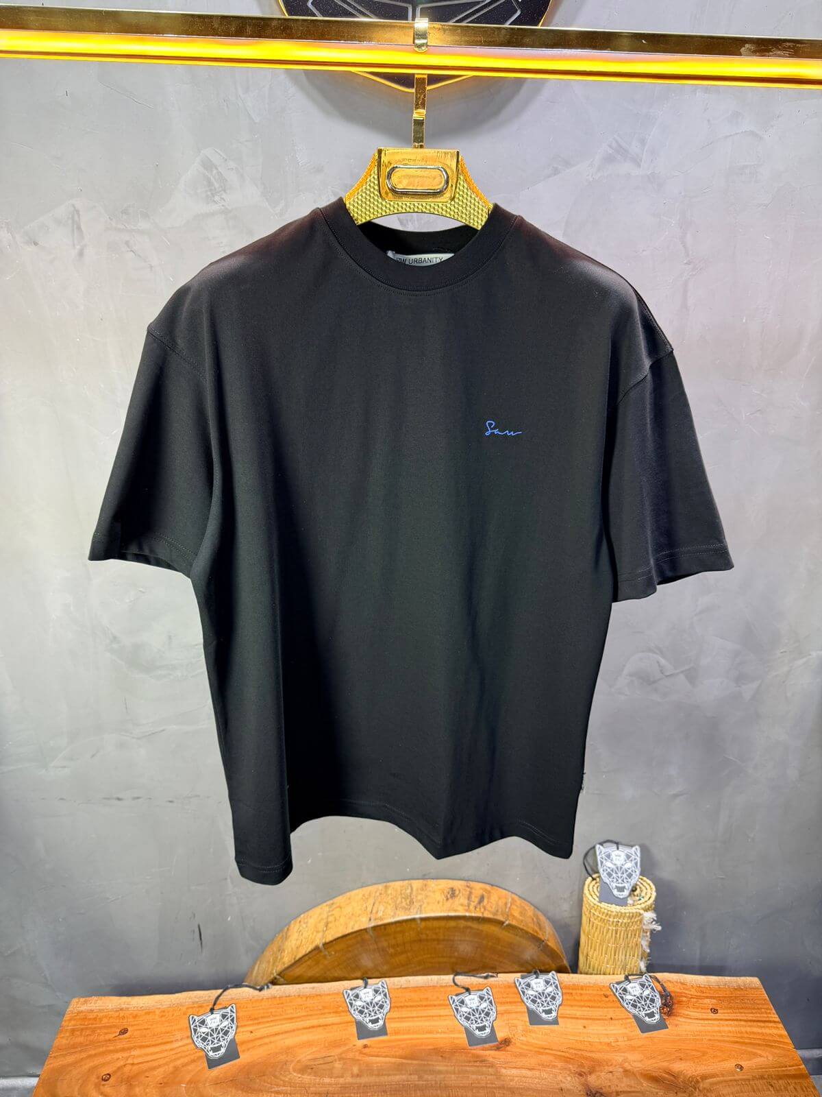 T-Shirt Noir Oversize 5078