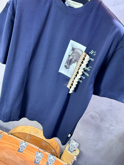 T-Shirt  Oversize Navy Blue 5106