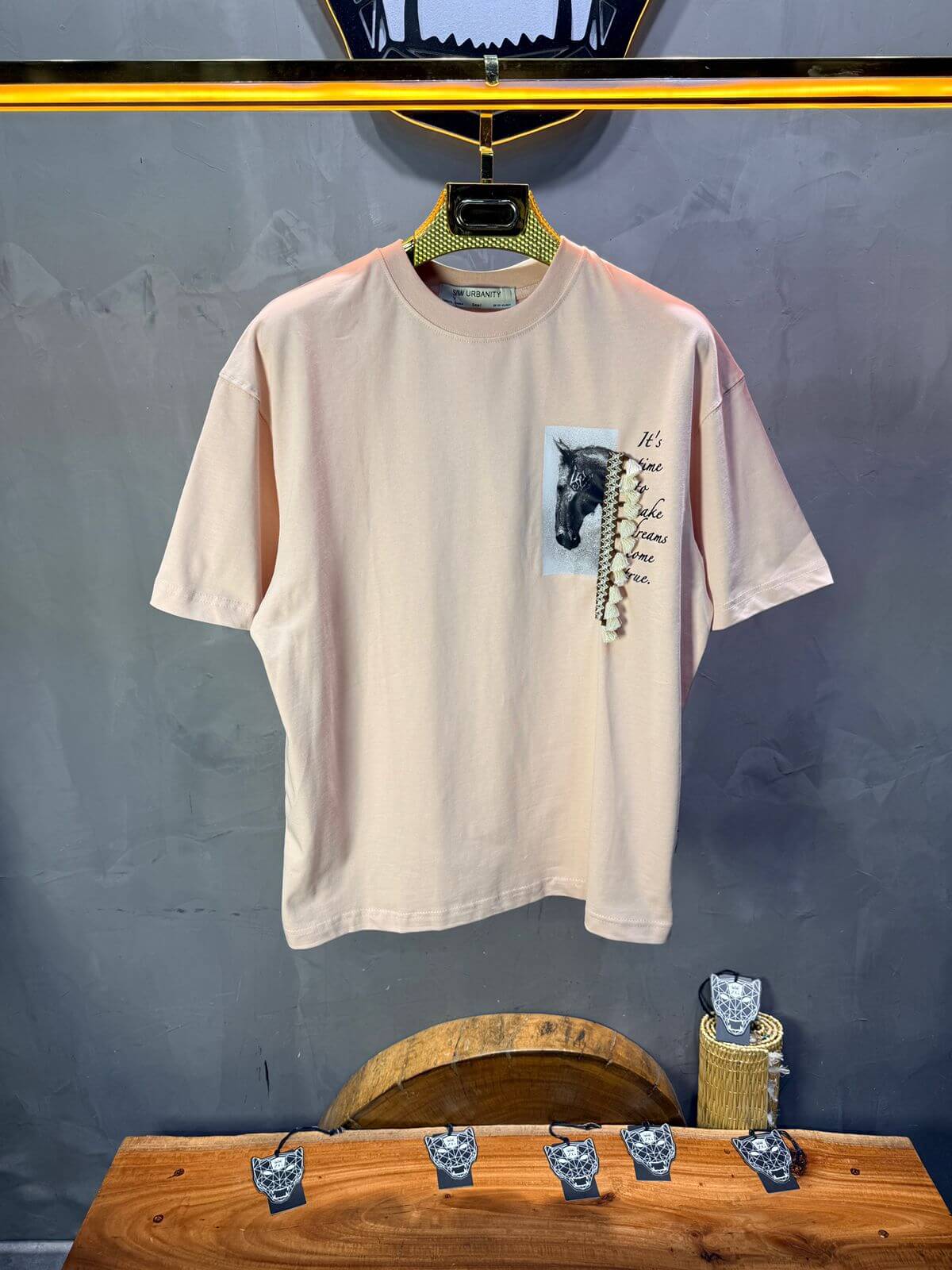 T-Shirt Oversize Rose Pastel 5106