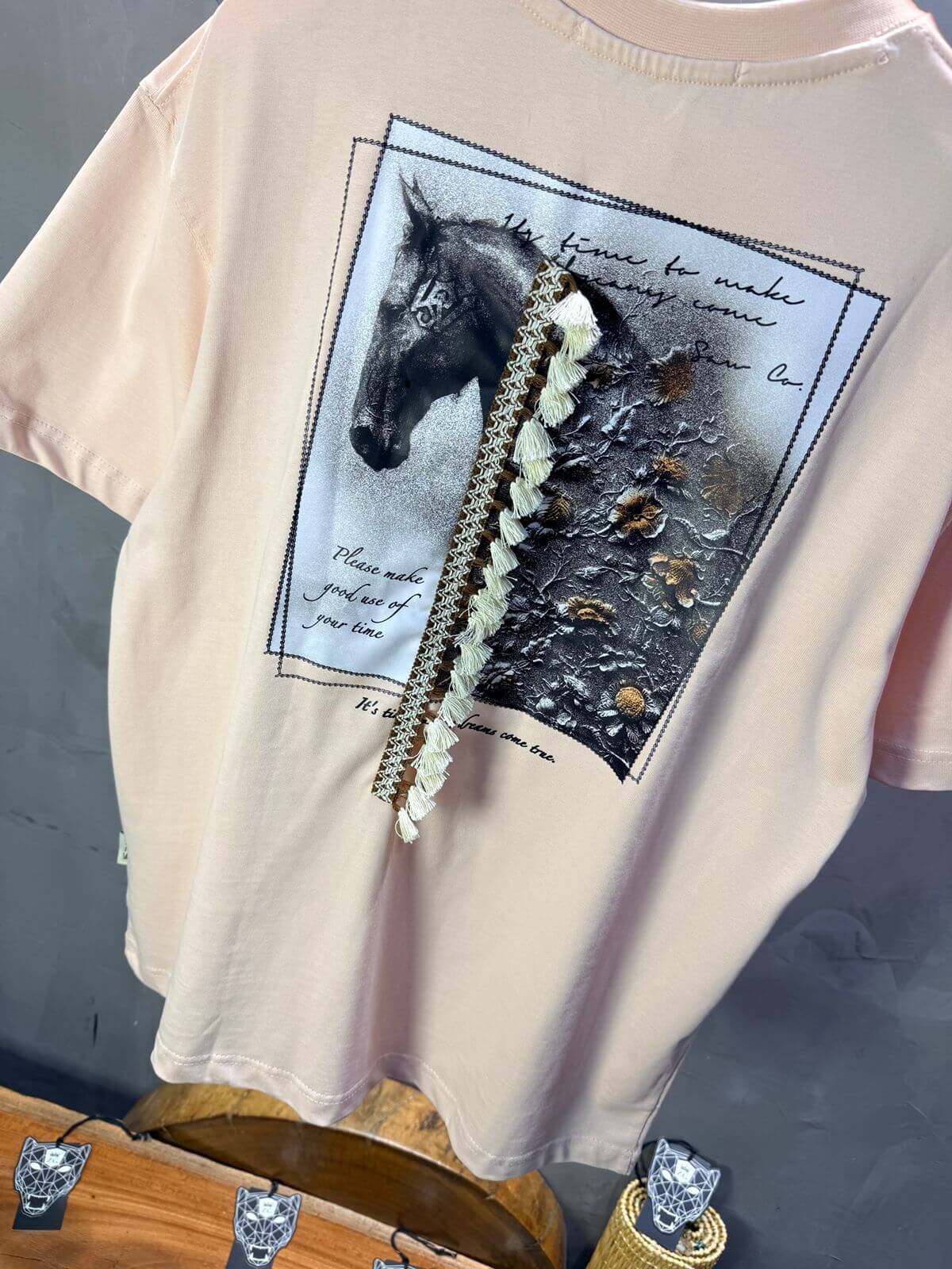 T-Shirt Oversize Rose Pastel 5106