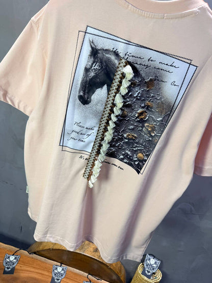 T-Shirt Oversize Rose Pastel 5106