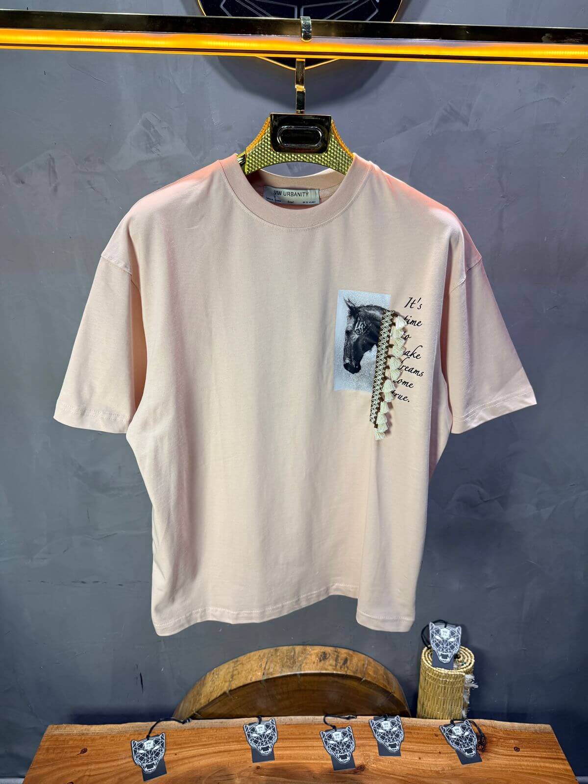 T-Shirt Oversize Rose Pastel 5106