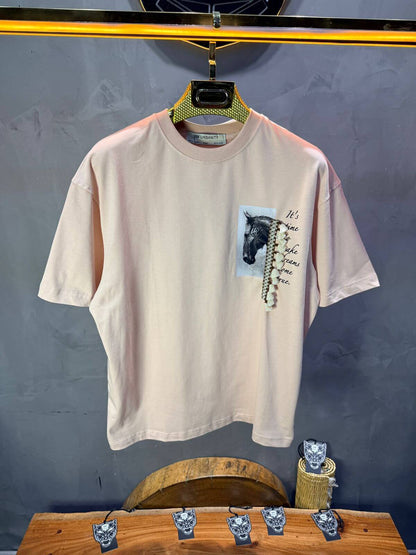 T-Shirt Oversize Rose Pastel 5106