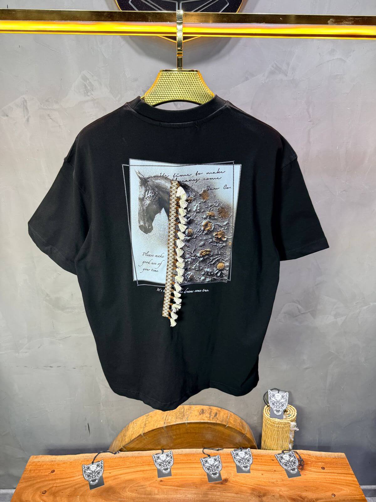 T-Shirt Oversize Noir 5106