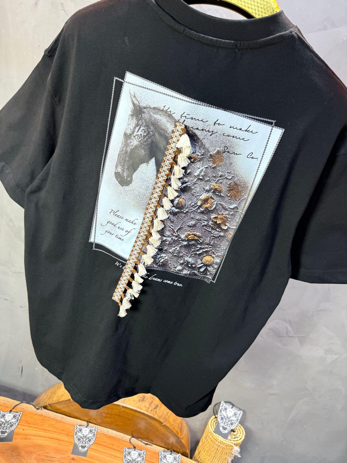 T-Shirt Oversize Noir 5106