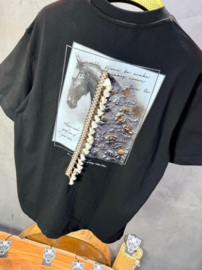 T-Shirt Oversize Noir 5106