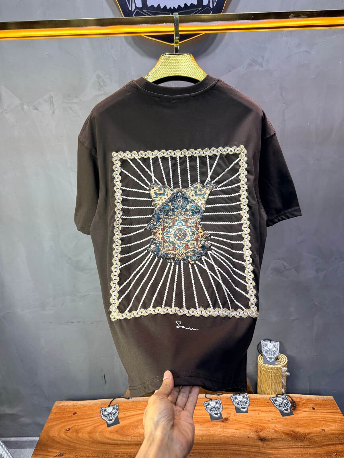 T-Shirt Oversize Brown 5063