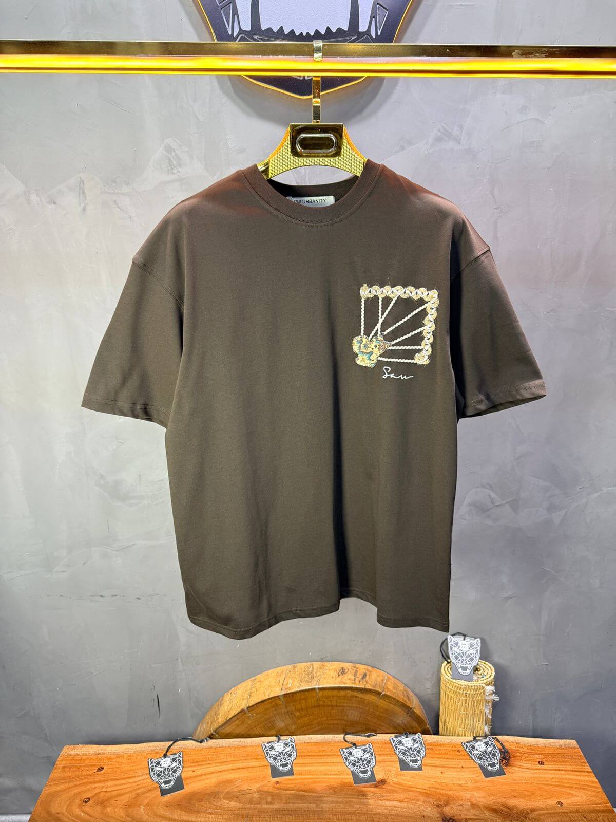T-Shirt Oversize Brown 5063