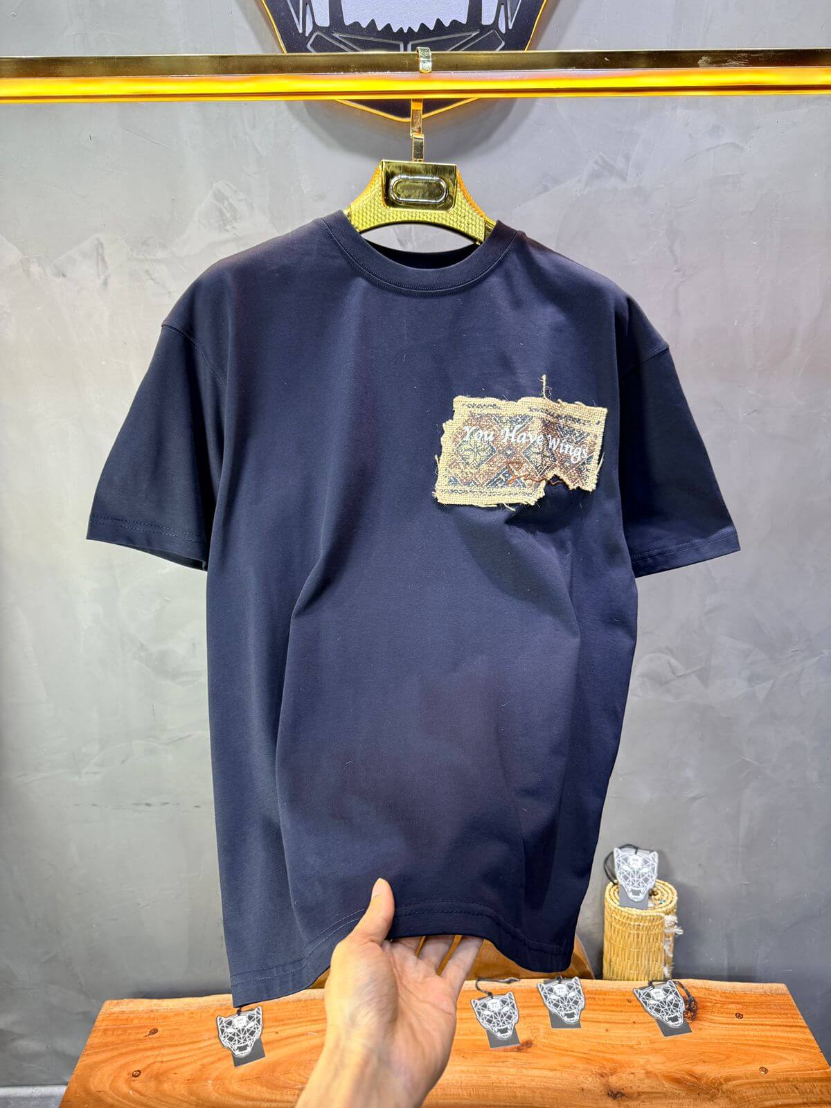 T-Shirt Oversize Navy Blue 5126