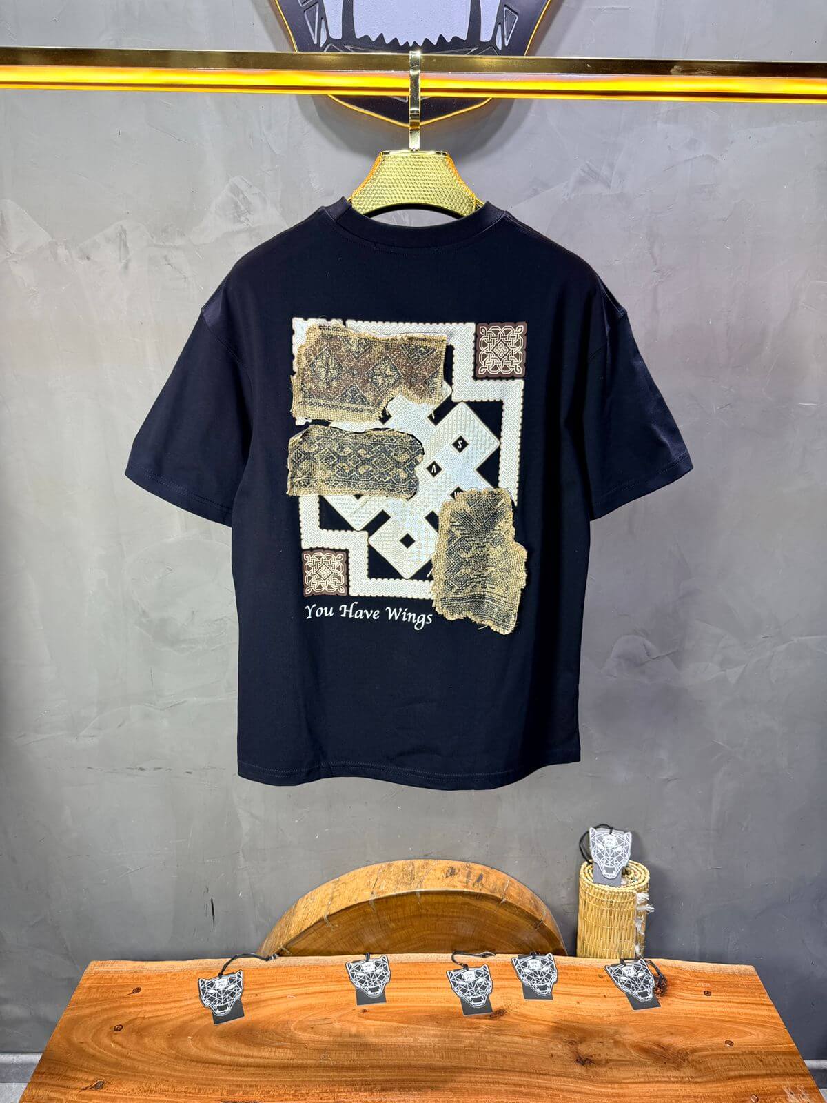 T-Shirt Oversize Navy Blue 5126