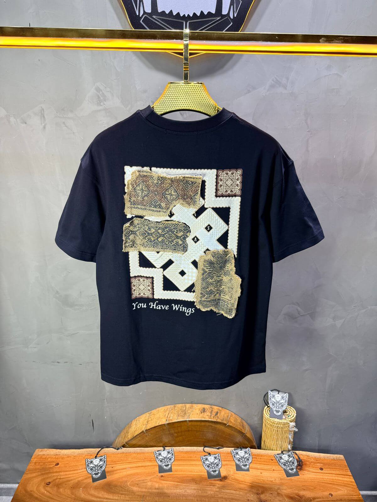 T-Shirt Oversize Navy Blue 5126