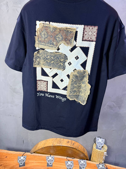 T-Shirt Oversize Navy Blue 5126