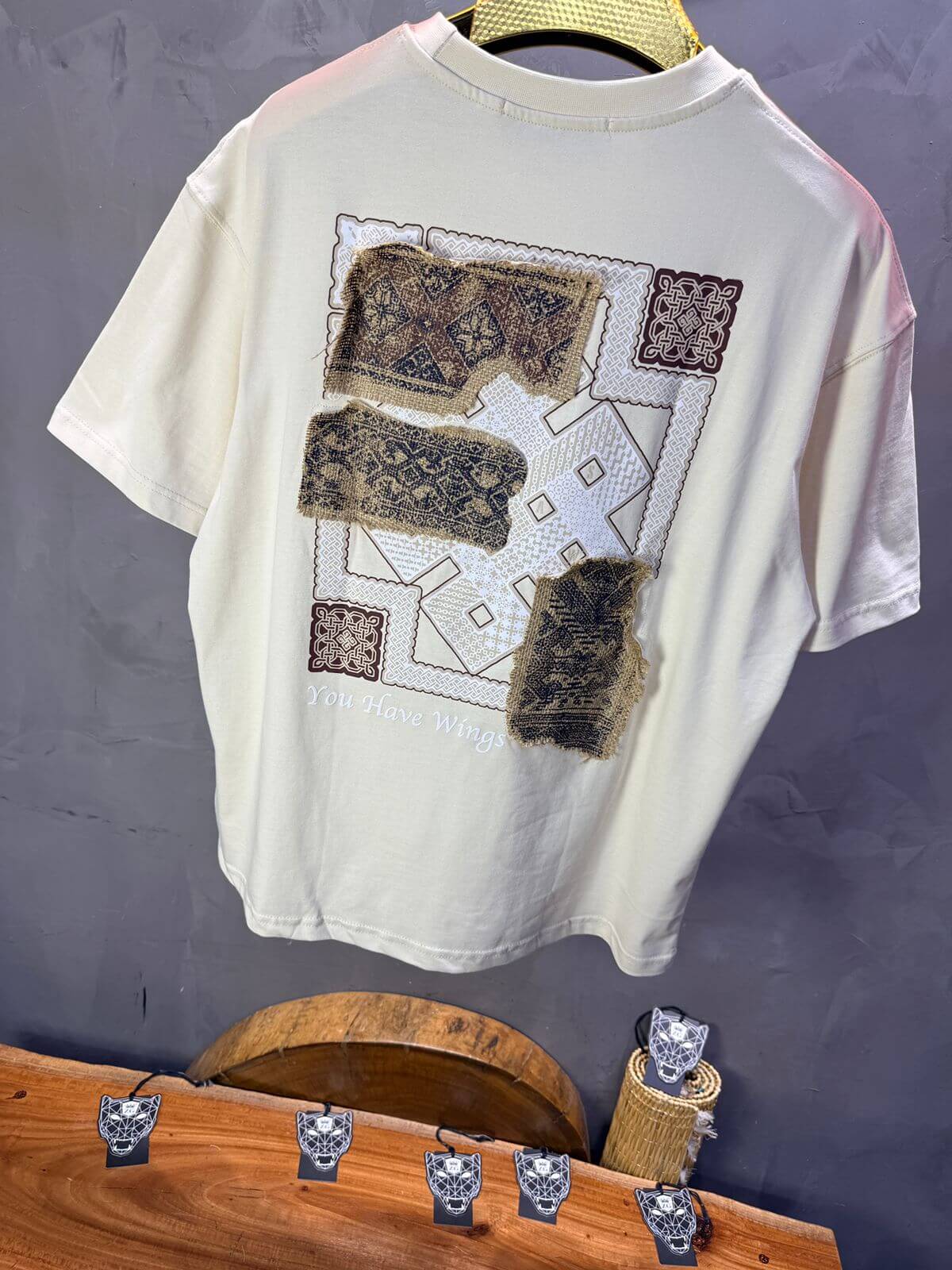 T-Shirt Oversize Beige 5126