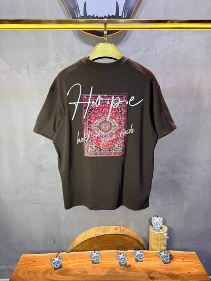 T-Shirt Oversize Brown — Tapis Persan Rouge 5064