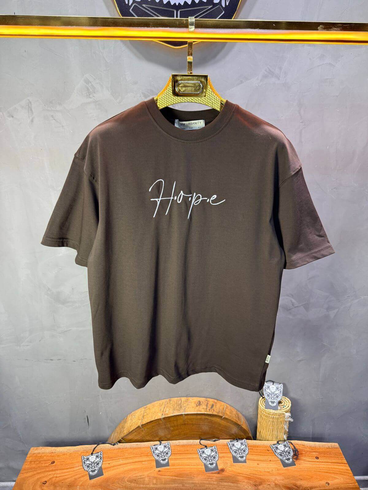 T-Shirt Oversize Brown — Tapis Persan Rouge 5064