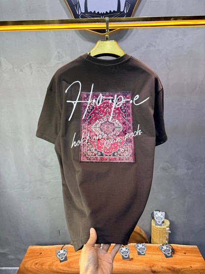 T-Shirt Oversize Brown — Tapis Persan Rouge 5064