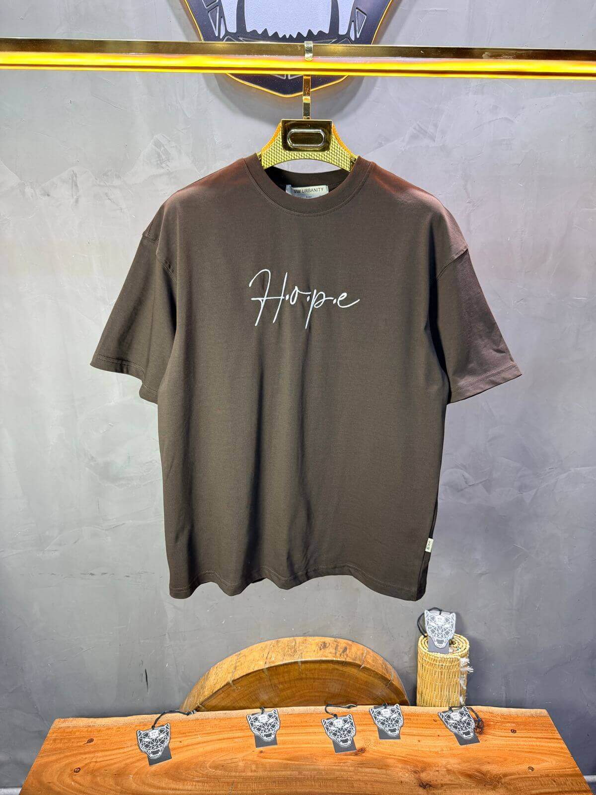T-Shirt Oversize Brown — Tapis Persan Rouge 5064
