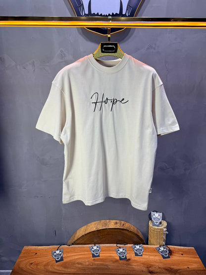 T-Shirt Oversize Beige — Tapis Persan Rouge 5064