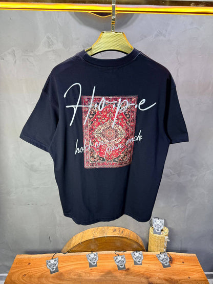 T-Shirt Oversize Navy Blue — Tapis Persan Rouge 5064