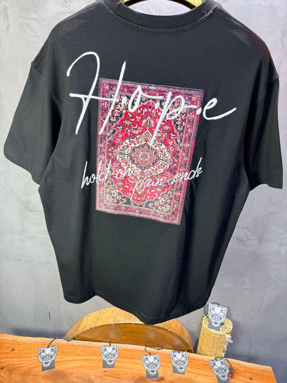 T-Shirt Oversize Noir — Tapis Persan Rouge 5064