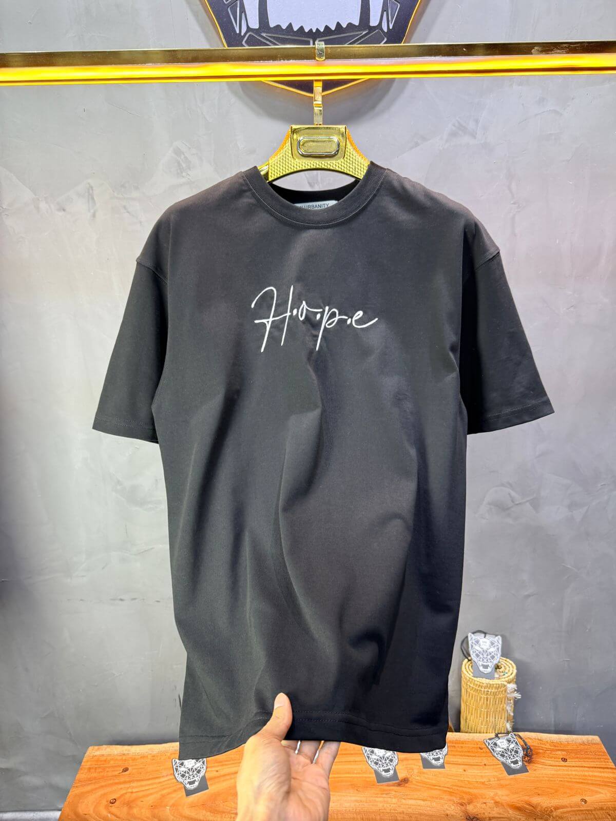 T-Shirt Oversize Noir — Tapis Persan Rouge 5064