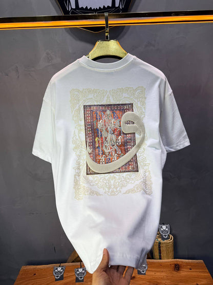 T-Shirt Oversize Blanc — Calligraphie "Waw" 5105