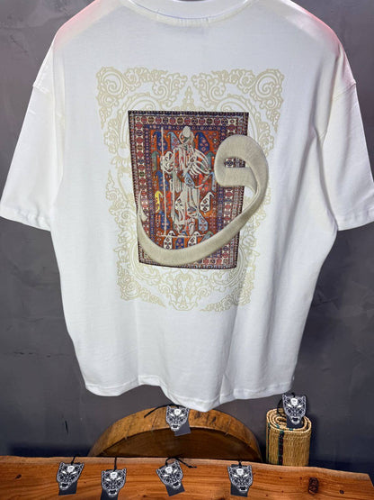 T-Shirt Oversize Blanc — Calligraphie "Waw" 5105