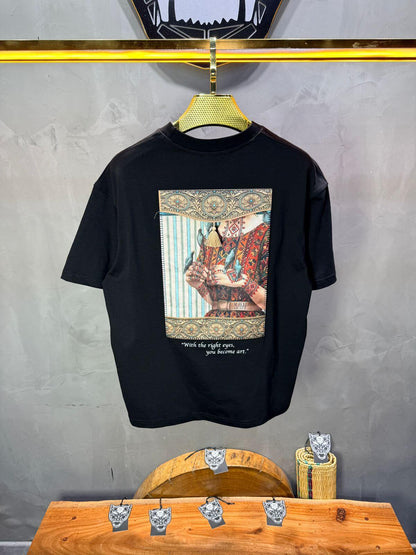 T-Shirt Oversize Noir — Femme Orientale 5151