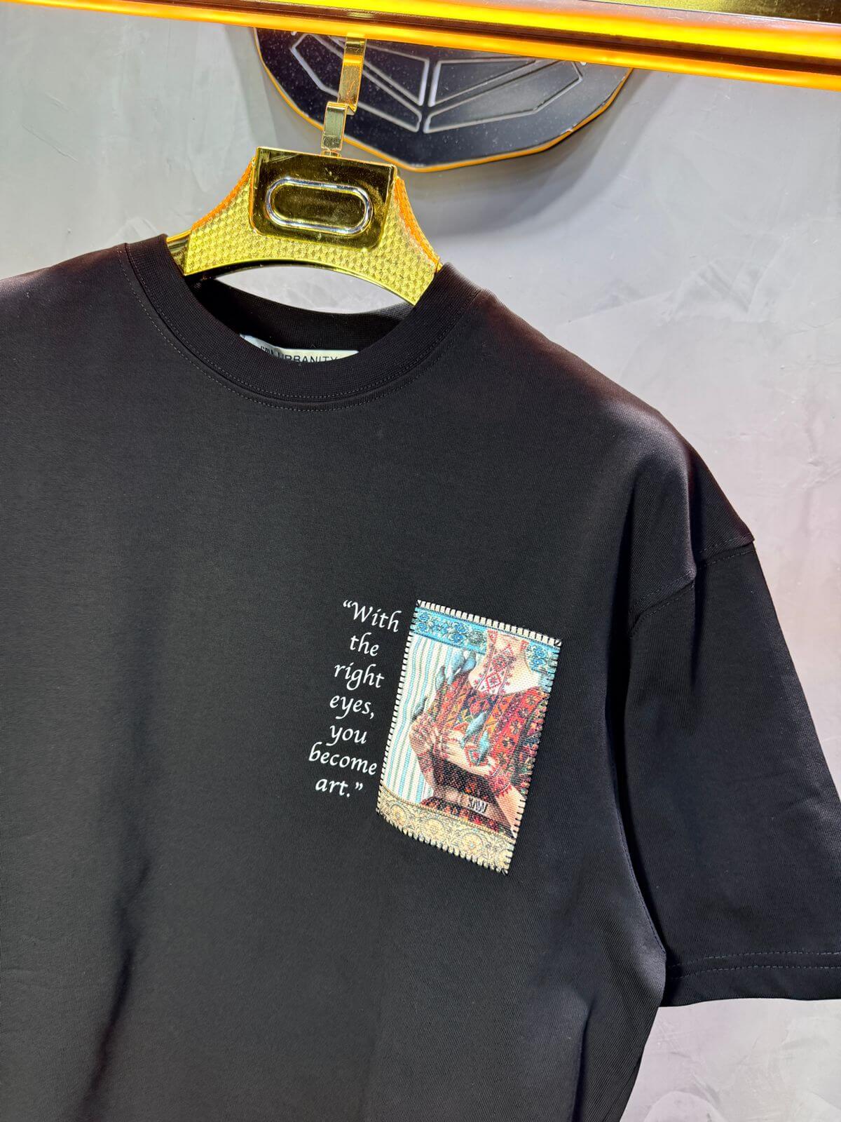 T-Shirt Oversize Noir — Femme Orientale 5151