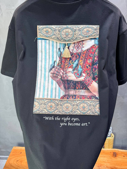 T-Shirt Oversize Noir — Femme Orientale 5151