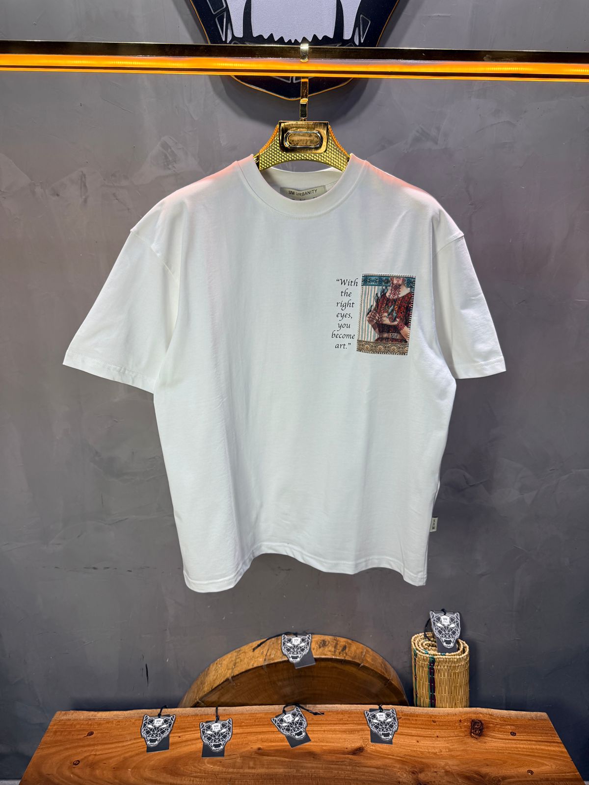T-Shirt Oversize Blanc — Femme Orientale 5151