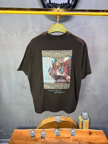 T-Shirt Oversize Brown — Femme Orientale 5151