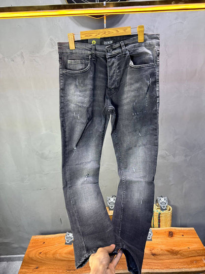 Jean Slim Gris Anthracite Destroyed — Scratches 002