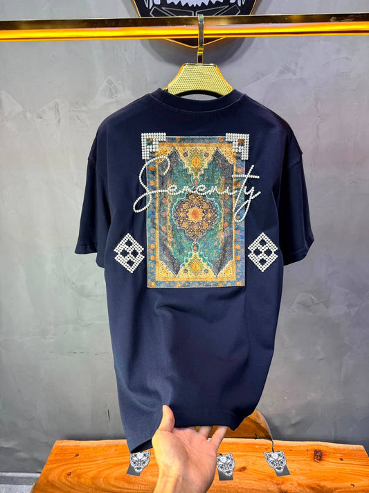 T-Shirt Over Size Serenity — Bleu Marine 5099