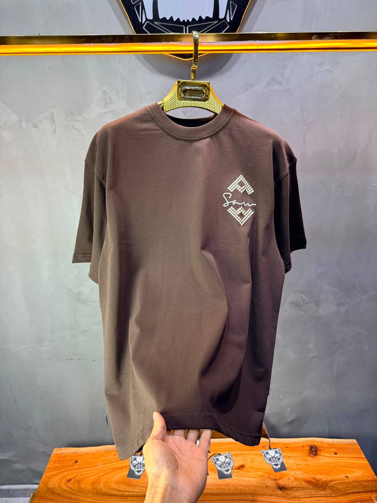 T-Shirt Over Size Serenity — Brown 5099
