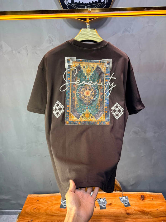 T-Shirt Over Size Serenity — Brown 5099