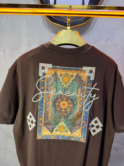 T-Shirt Over Size Serenity — Brown 5099