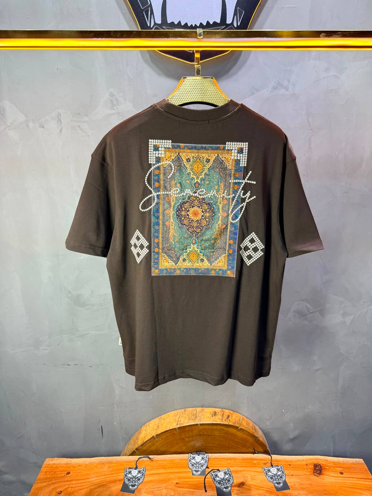 T-Shirt Over Size Serenity — Brown 5099