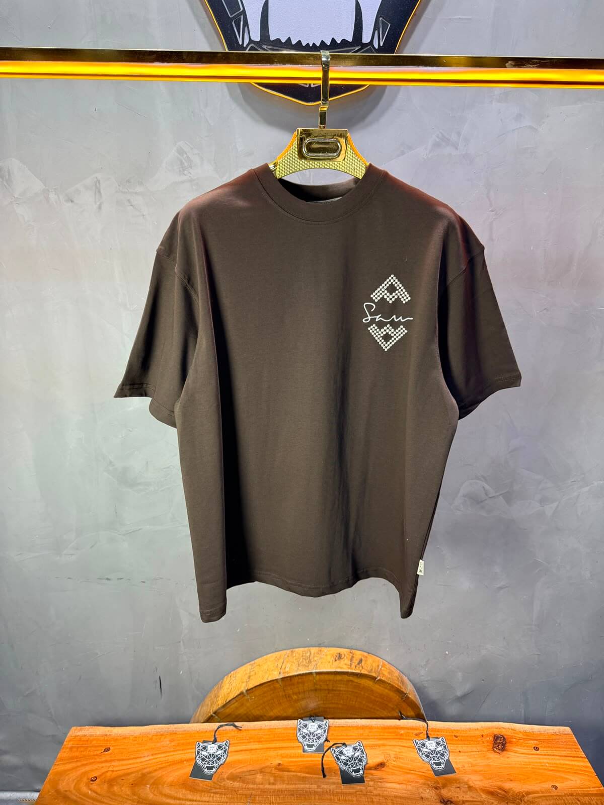 T-Shirt Over Size Serenity — Brown 5099
