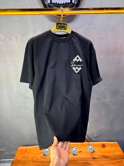 T-Shirt Over Size Serenity — Black 5099