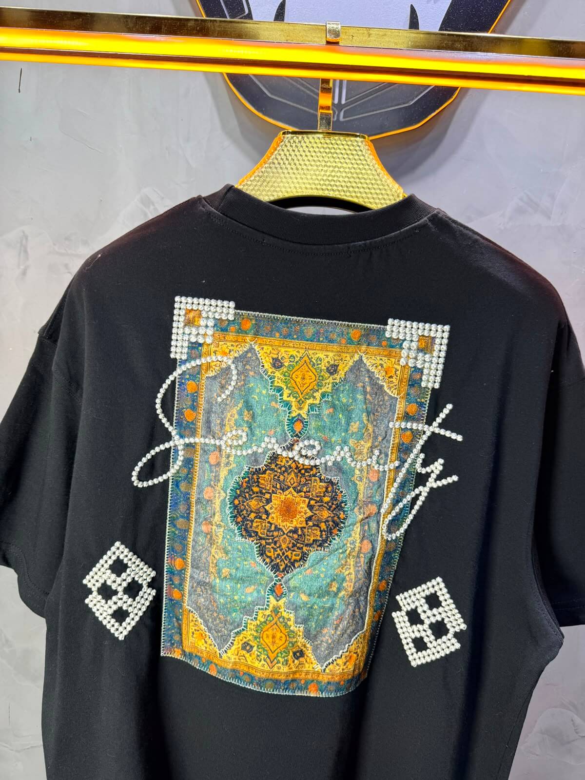 T-Shirt Over Size Serenity — Black 5099