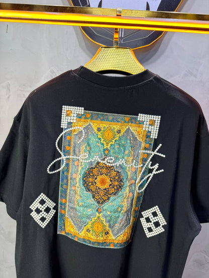 T-Shirt Over Size Serenity — Black 5099