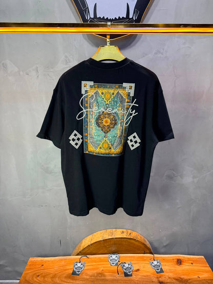 T-Shirt Over Size Serenity — Black 5099
