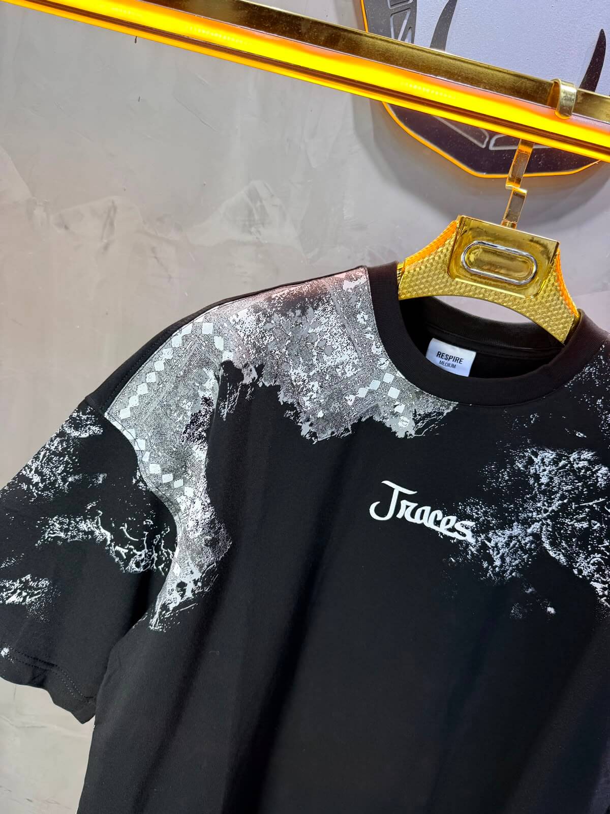 T-Shirt oversize Traces & Memories — Noir 4191