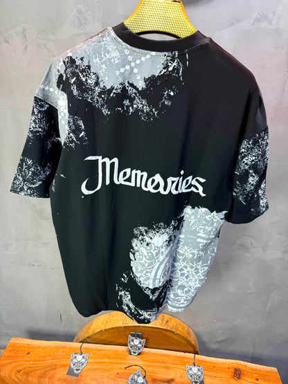 T-Shirt oversize Traces & Memories — Noir 4191
