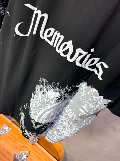 T-Shirt oversize Traces & Memories — Noir 4191