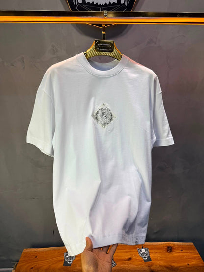 T-Shirt oversize Depths of Different Dimensions — Blanc 5148
