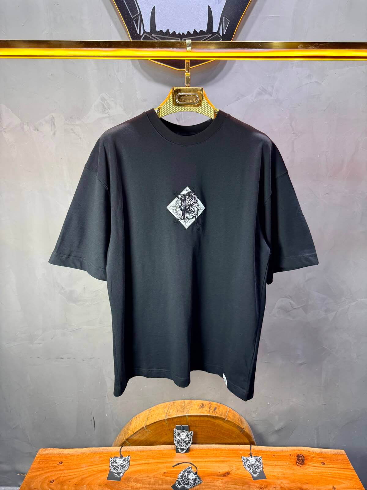 T-Shirt oversize Depths of Different Dimensions — Noirs 5148