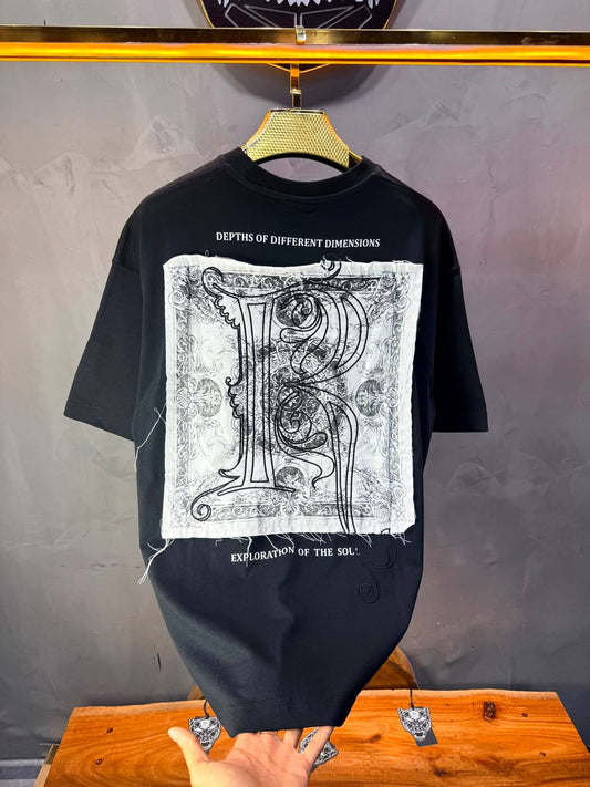 T-Shirt oversize Depths of Different Dimensions — Noirs 5148