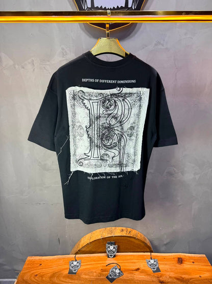 T-Shirt oversize Depths of Different Dimensions — Noirs 5148